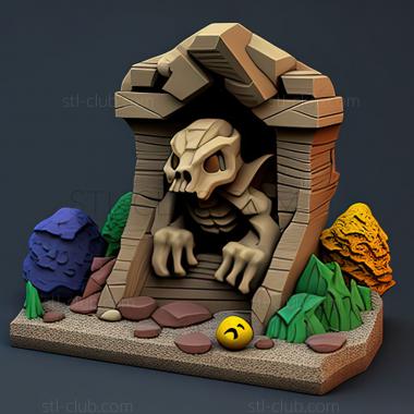 3D model Fossil Fools Ancient Pokmon Park Ruins of Alph (STL)